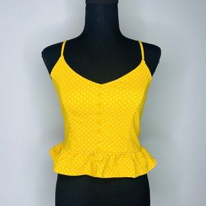 yellow pot a dot top